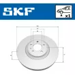 Jeu de 2 disques de frein avant SKF VKBD 81330 V1 - Visuel 2