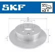 Jeu de 2 disques de frein arrière SKF VKBD 90380 S2 - Visuel 2