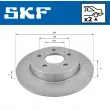 Jeu de 2 disques de frein arrière SKF VKBD 90417 S2 - Visuel 2