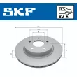 Jeu de 2 disques de frein arrière SKF VKBD 90424 V2 - Visuel 2