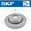 Jeu de 2 disques de frein arrière SKF VKBD 90447 V2 - Visuel 2