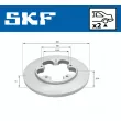 Jeu de 2 disques de frein arrière SKF VKBD 90460 S2 - Visuel 2