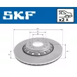Jeu de 2 disques de frein arrière SKF VKBD 90486 V2 - Visuel 2