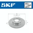 Jeu de 2 disques de frein arrière SKF VKBD 90610 S2 - Visuel 2