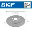 Jeu de 2 disques de frein arrière SKF VKBD 90670 S2 - Visuel 2