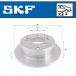 Jeu de 2 disques de frein arrière SKF VKBD 90678 S2 - Visuel 2
