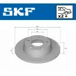 Jeu de 2 disques de frein arrière SKF VKBD 90819 S2 - Visuel 2