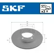 Jeu de 2 disques de frein arrière SKF VKBD 90925 V2 - Visuel 2