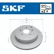 Jeu de 2 disques de frein arrière SKF VKBD 91059 V2 - Visuel 2
