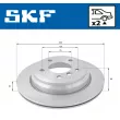 Jeu de 2 disques de frein arrière SKF VKBD 91072 V2 - Visuel 2