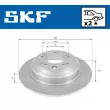 Jeu de 2 disques de frein arrière SKF VKBD 91078 S2 - Visuel 2