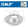 Jeu de 2 disques de frein arrière SKF VKBD 91136 S2 - Visuel 2