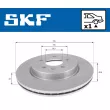 Jeu de 2 disques de frein arrière SKF VKBD 91157 V1 - Visuel 2