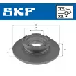 Jeu de 2 disques de frein arrière SKF VKBD 91316 S1 - Visuel 2