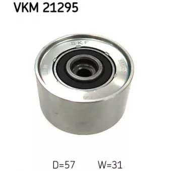 Poulie renvoi/transmission, courroie crantée SKF VKM 21295