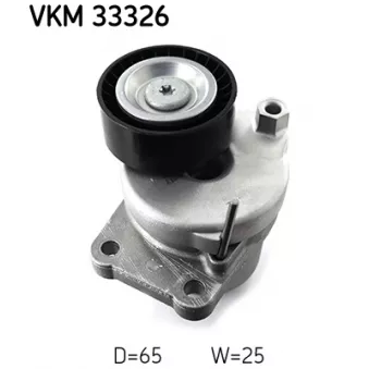 Poulie de tension, courroie trapézoïdale à nervures SKF VKM 33326