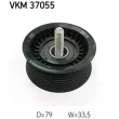 Poulie renvoi/transmission, courroie trapézoïdale à nervures SKF VKM 37055 - Visuel 2