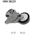 Poulie de tension, courroie trapézoïdale à nervures SKF VKM 38129 - Visuel 2
