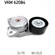 Poulie de tension, courroie trapézoïdale à nervures SKF VKM 62084 - Visuel 2