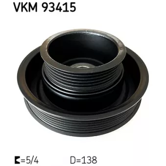 Poulie, vilebrequin SKF VKM 93415