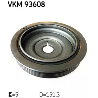 Poulie, vilebrequin SKF VKM 93608