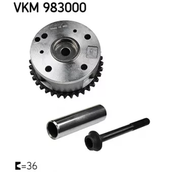 Dispositif de réglage électrique d'arbre à cames SKF VKM 983000