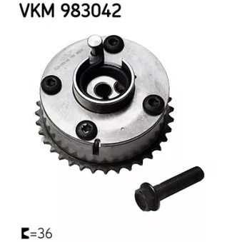 Dispositif de réglage électrique d'arbre à cames SKF VKM 983042