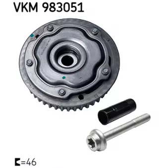 Dispositif de réglage électrique d'arbre à cames SKF VKM 983051