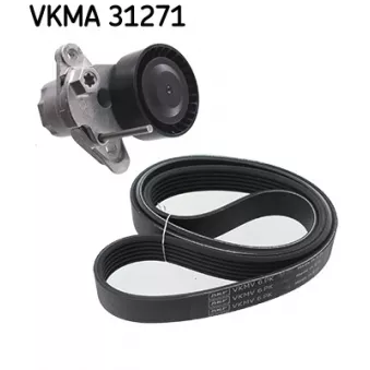 Jeu de courroies trapézoïdales à nervures SKF VKMA 31271