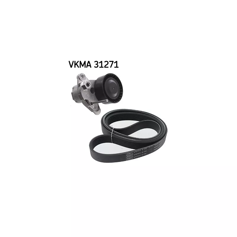 Jeu de courroies trapézoïdales à nervures SKF VKMA 31271