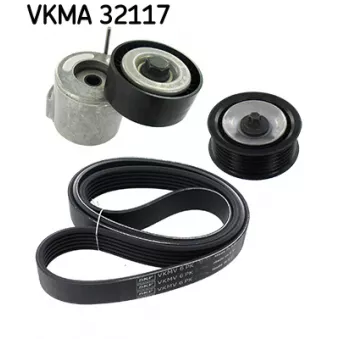 Jeu de courroies trapézoïdales à nervures SKF VKMA 32117