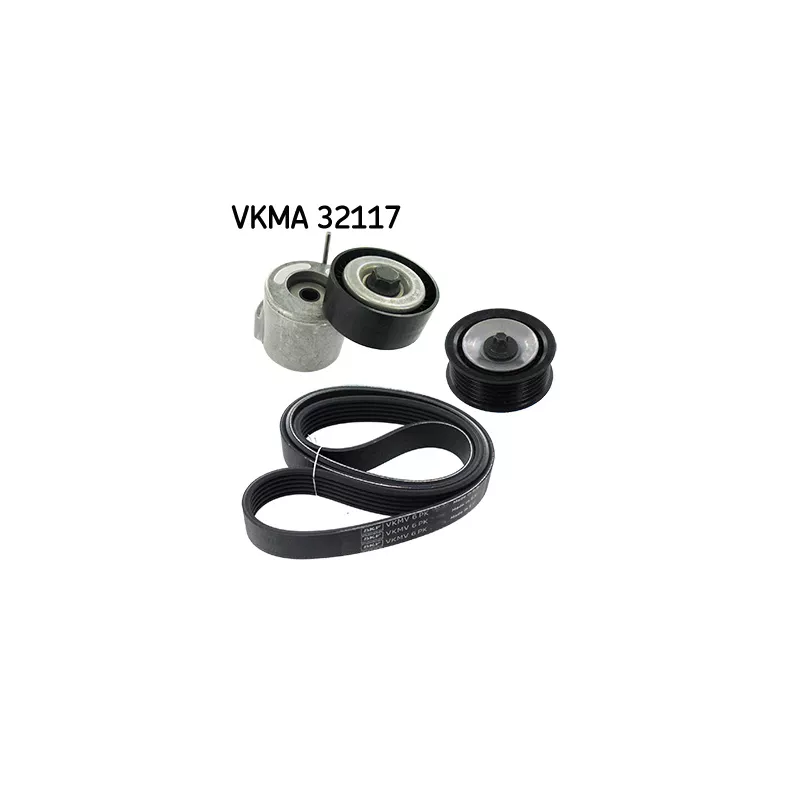 Jeu de courroies trapézoïdales à nervures SKF VKMA 32117