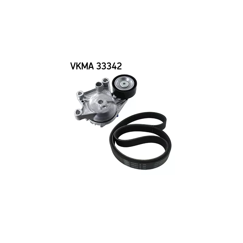 Jeu de courroies trapézoïdales à nervures SKF VKMA 33342