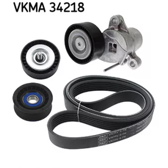 Jeu de courroies trapézoïdales à nervures SKF VKMA 34218