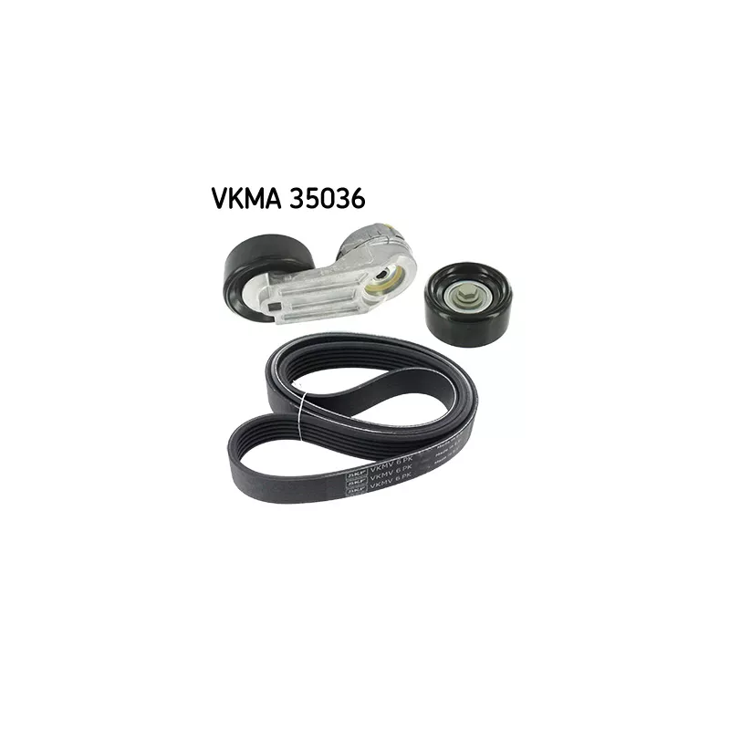 Jeu de courroies trapézoïdales à nervures SKF VKMA 35036