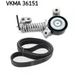 Jeu de courroies trapézoïdales à nervures SKF VKMA 36151 - Visuel 1