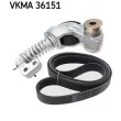 Jeu de courroies trapézoïdales à nervures SKF VKMA 36151 - Visuel 2