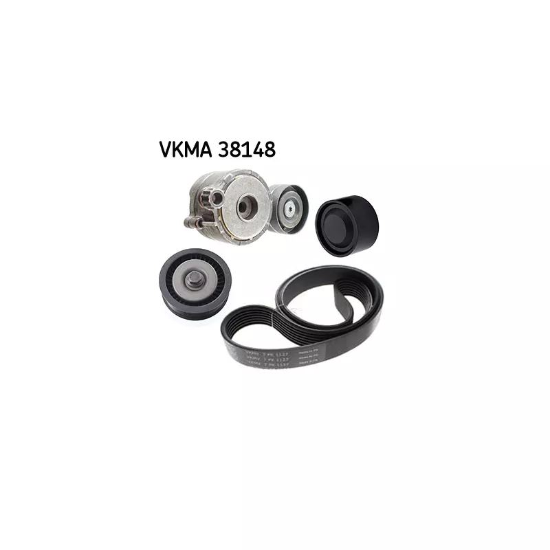 Jeu de courroies trapézoïdales à nervures SKF VKMA 38148
