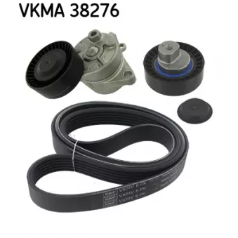 Jeu de courroies trapézoïdales à nervures SKF VKMA 38276