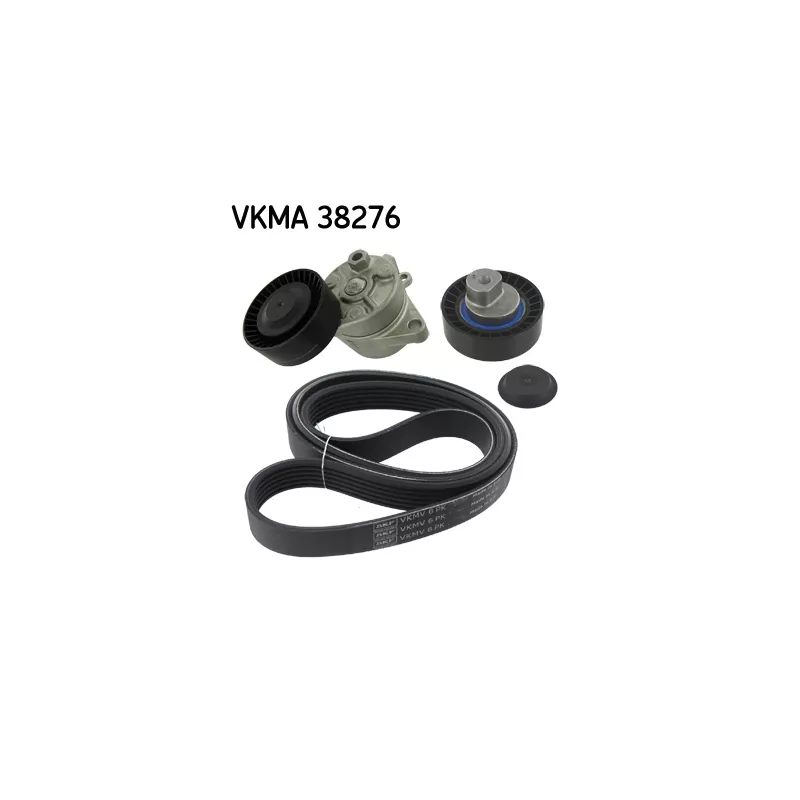 Jeu de courroies trapézoïdales à nervures SKF VKMA 38276