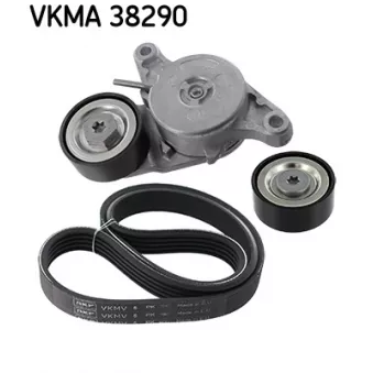 Jeu de courroies trapézoïdales à nervures SKF VKMA 38290