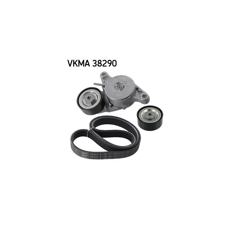 Jeu de courroies trapézoïdales à nervures SKF VKMA 38290