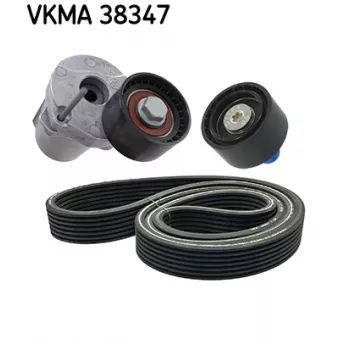 Jeu de courroies trapézoïdales à nervures SKF VKMA 38347