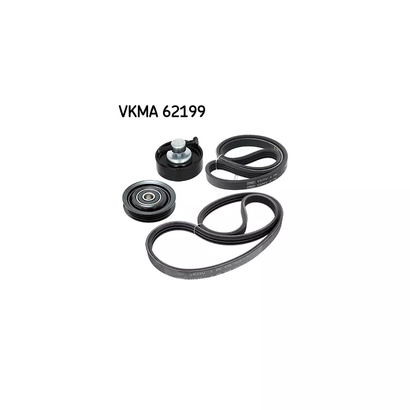 Jeu de courroies trapézoïdales à nervures SKF VKMA 62199