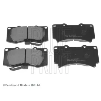 Jeu de 4 plaquettes de frein avant BLUE PRINT ADA104221