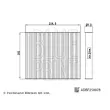 Filtre, air de l'habitacle BLUE PRINT ADBP250078 - Visuel 2