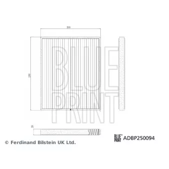 Filtre, air de l'habitacle BLUE PRINT
