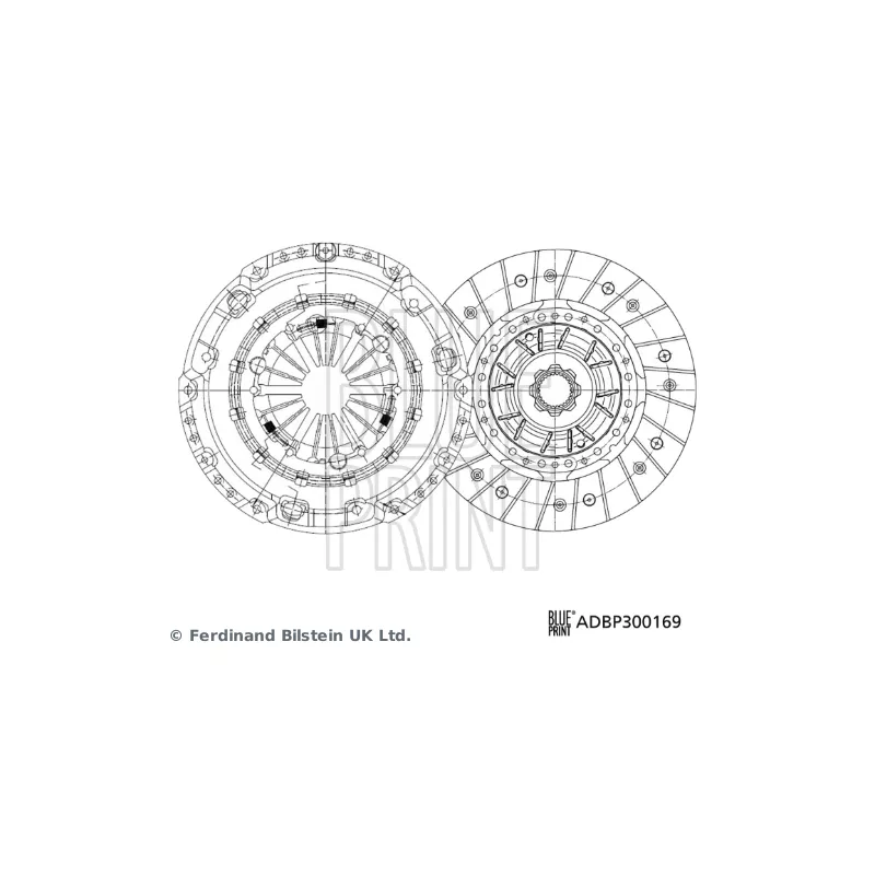 Kit d'embrayage BLUE PRINT ADBP300169
