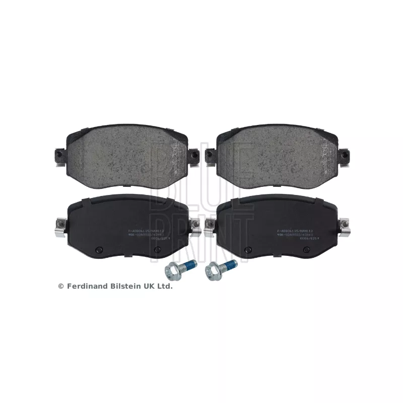 Jeu de 4 plaquettes de frein avant BLUE PRINT ADBP420003
