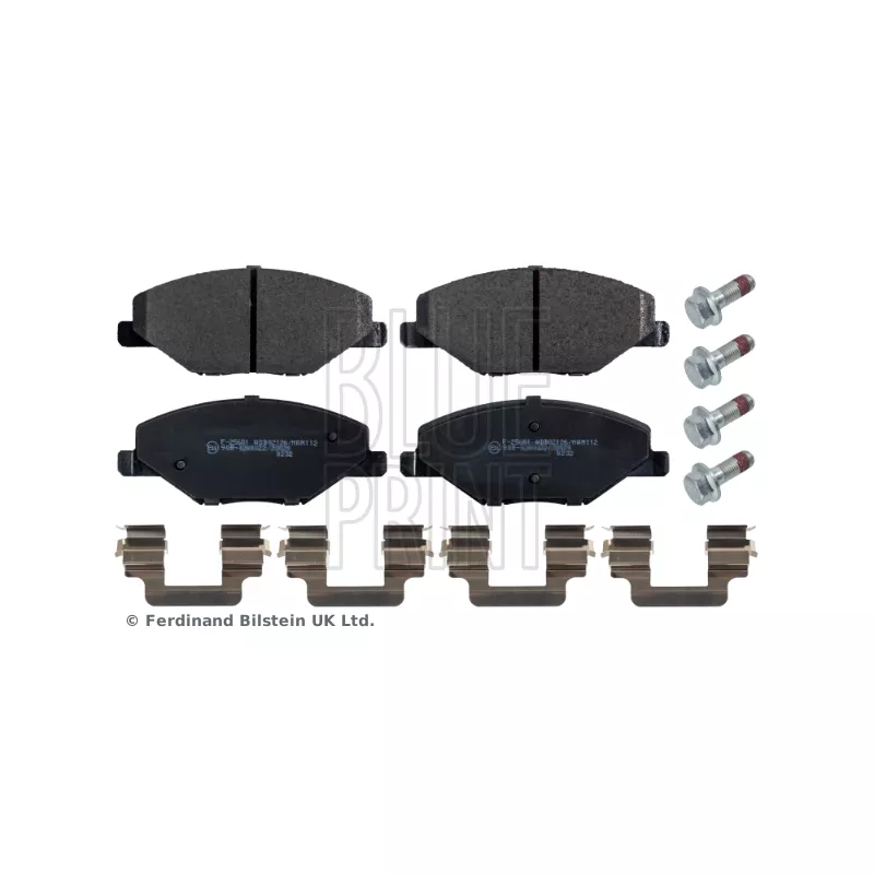 Jeu de 4 plaquettes de frein avant BLUE PRINT ADBP420007